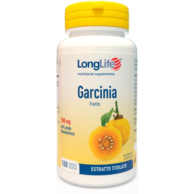 Longlife Garcina 60% 500mg Integratore Alimentare 100 Capsule Longlife Garcina 60% 500mg Integratore Alimentare 100 Capsule