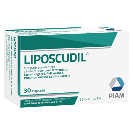 Confezione da 30 capsule di Liposcudil integratore per il benessere cardiovascolare.