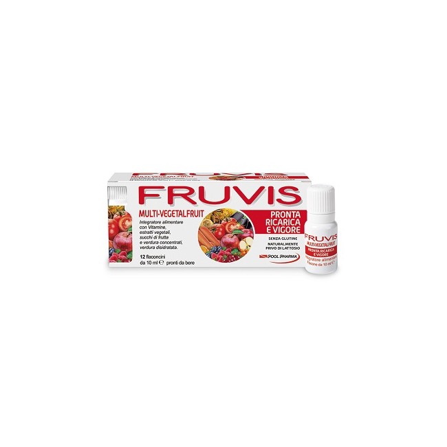 Fruvis Multi-VegetalFruit Ricarica E Vigore Integratore Alimentare 12 Flaconi Fruvis Multi-VegetalFruit Ricarica E Vigore Integratore Alimentare 12 Flaconi