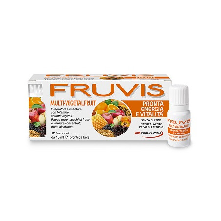FRUVIS MULTI-VEGETALFRUIT PRONTA ENERGIA E VITALITA' 12 FLA CONCINI DA 10 ML