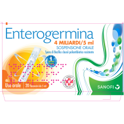 Enterogermina sospensione orale 4 Miliardi 5ML 20 flaconcini