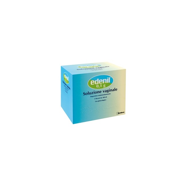 Zambon Edenil 0,1g Soluzione Vaginale Trattamento Sintomi Vulvovaginiti 5 Flaconi 100ml Zambon Edenil 0,1g Soluzione Vaginale Trattamento Sintomi Vulvovaginiti 5 Flaconi 100ml