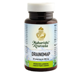 Flacone da 60 compresse di Drainomap, integratore depurativo per l'intestino.