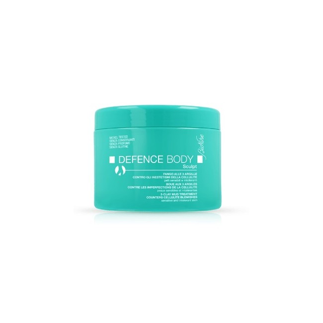 DEFENCE BODY ANTICELLULITE FANGO ALLE 3 ARGILLE VASO 500 G DEFENCE BODY ANTICELLULITE FANGO ALLE 3 ARGILLE VASO 500 G
