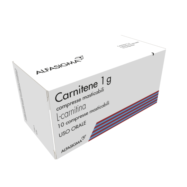 Sigma Tau Carnitene 1g L-Carnitina 10 Compresse Masticabili Sigma Tau Carnitene 1g L-Carnitina 10 Compresse Masticabili