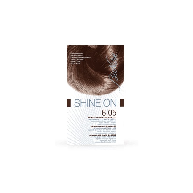 Confezione contenente Bionike Shine On Tinta per Capelli Biondo Scuro Cioccolato 6.05