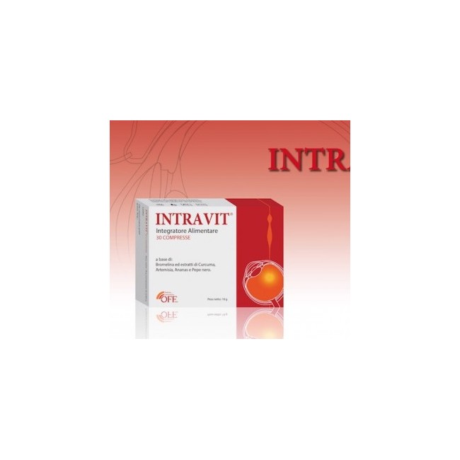 Confezione da 30 compresse di Intravit integratore per il benessere della vista e degli occhi. Confezione da 30 compresse di Intravit integratore per il benessere della vista e degli occhi.