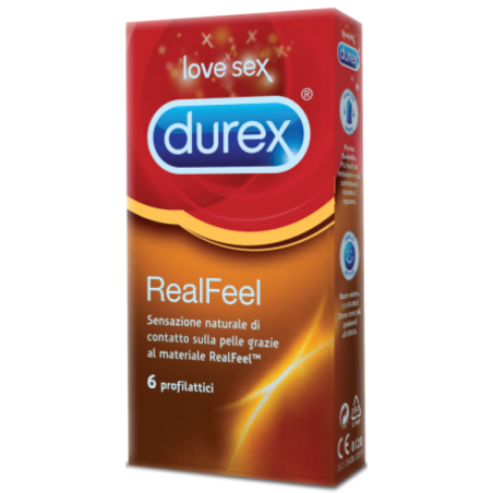 Durex Linea Feeling Contatto RealFeel Confezione con 6 Profilattici Durex Linea Feeling Contatto RealFeel Confezione con 6 Profilattici