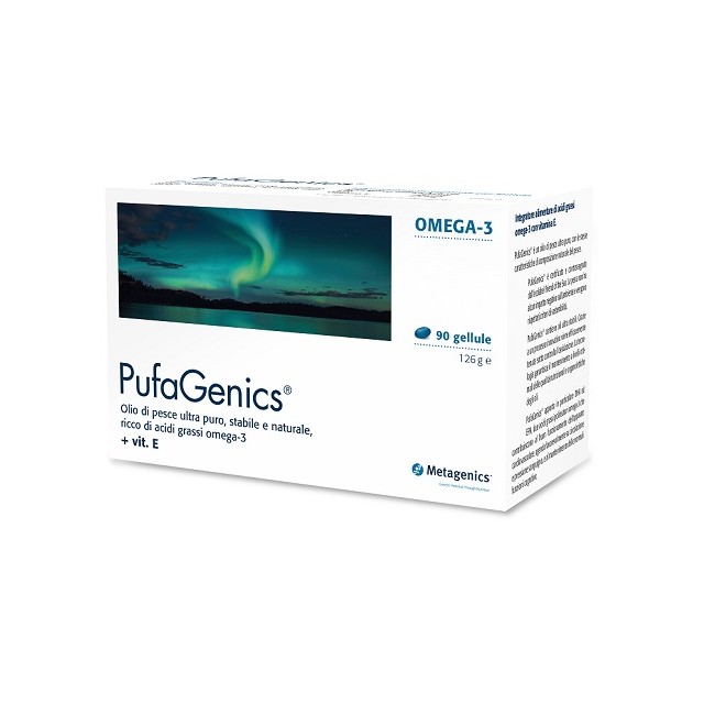 Confezione da 90 capsule di Metagenics Pufagenics Integratore di omega 3 Confezione da 90 capsule di Metagenics Pufagenics Integratore di omega 3