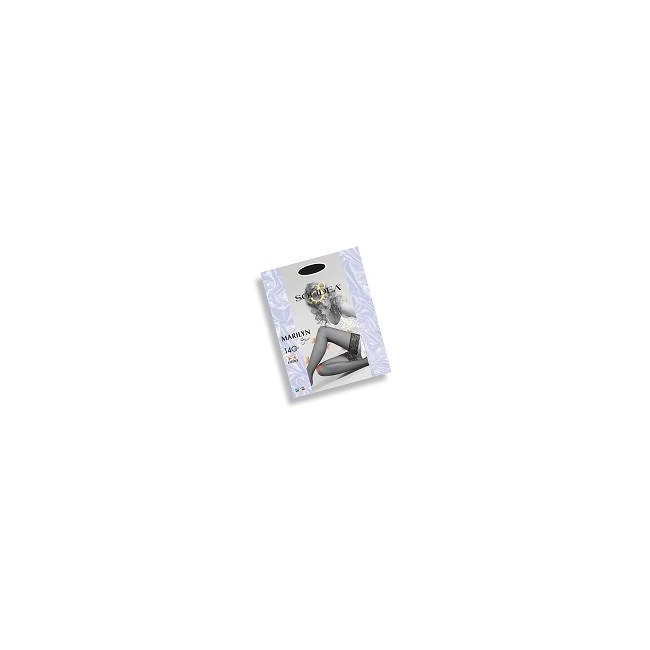 MARILYN 140 SHEER CALZE AUTOREGGENTI BRONZE 4
