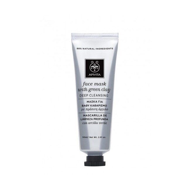 APIVITA FACE MASK GREEN CLAY 50 ML APIVITA FACE MASK GREEN CLAY 50 ML