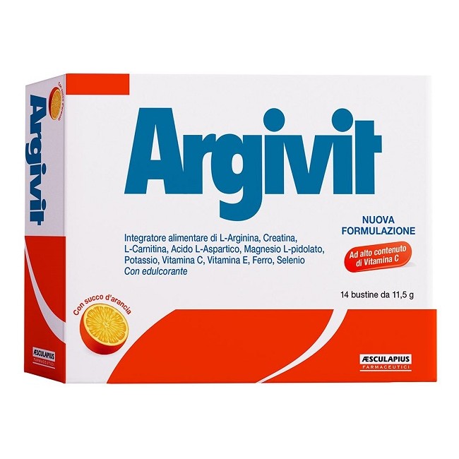 Confezione da 14 bustine di Argivit integratore pro energetico che aumenta la performance Confezione da 14 bustine di Argivit integratore pro energetico che aumenta la performance