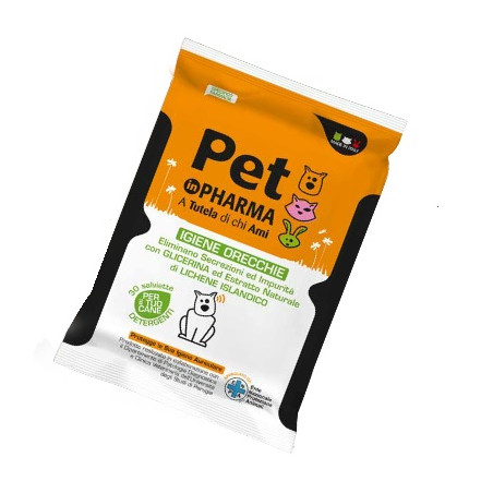 PET IN PHARMA SALVIETTINE ORECCHIE CANE 30 PEZZI PET IN PHARMA SALVIETTINE ORECCHIE CANE 30 PEZZI