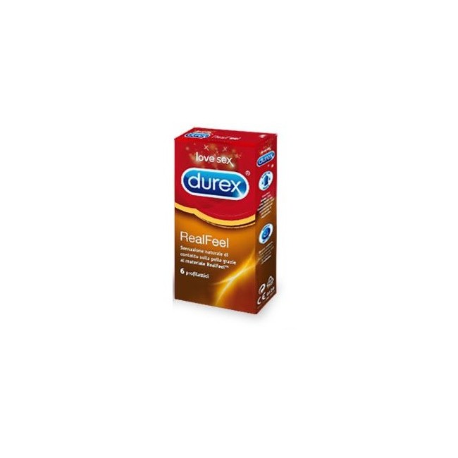 Durex Linea Feeling Contatto RealFeel Confezione con 6 Profilattici Durex Linea Feeling Contatto RealFeel Confezione con 6 Profilattici