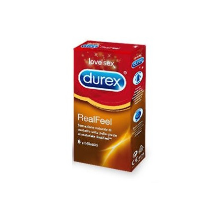 Durex Linea Feeling Contatto RealFeel Confezione con 6 Profilattici Durex Linea Feeling Contatto RealFeel Confezione con 6 Profilattici