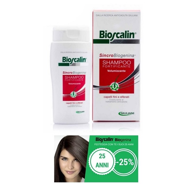 BIOSCALIN SINCROBIOGENINA SHAMPOO FORTIFICANTE VOLUMIZZANTE PRIMAVERA 200 ML BIOSCALIN SINCROBIOGENINA SHAMPOO FORTIFICANTE VOLUMIZZANTE PRIMAVERA 200 ML