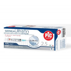SIRINGA PIC CON AGO MONTATO STERILE MONOUSO CAPACITA\' 2,5ML GAUGE21X1 1/2 LUER CENTRALE 1 PEZZO