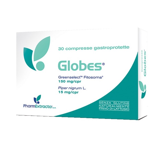 Confezione da 30 compresse di Globes, integratore per l'equilibrio del peso corporeo.