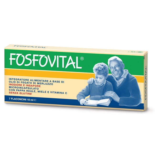 FOSFOVITAL OLIO FEGATO DI MERLUZZO 7 FLACONCINI FOSFOVITAL OLIO FEGATO DI MERLUZZO 7 FLACONCINI