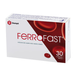 Confezione da 30 capsule di Ferrofast Integratore Di Ferro Contro Stanchezza E Affaticamento.