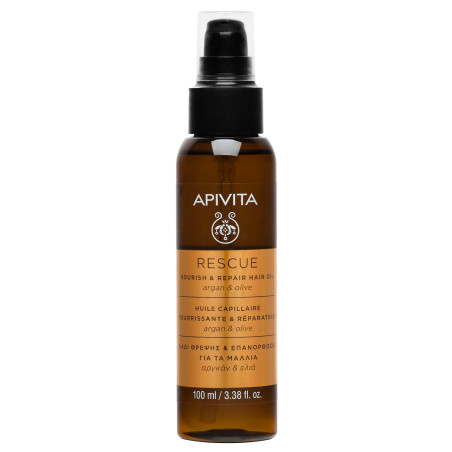 Apivita Rescue Hair Oil Argan E Olive 100 Ml Apivita Rescue Hair Oil Argan E Olive 100 Ml