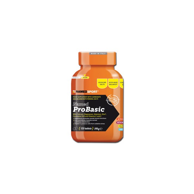 Barattolo da 120 compresse di Named Sport Probasic Integratore Integratore Per La Performance Sportiva.