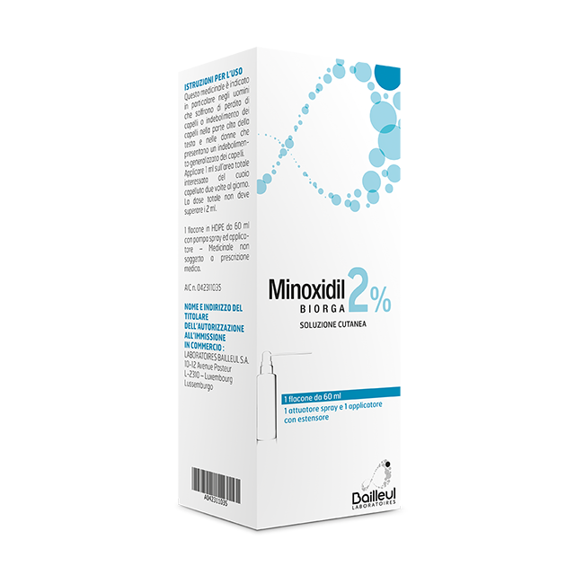MINOXIDIL BIORGA*SOL CUT60ML2% MINOXIDIL BIORGA*SOL CUT60ML2%