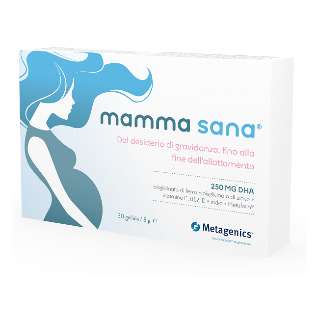 Confezione da 30 capsule di Metagenics Mammasana Per la gravidanza e l'allattamento Confezione da 30 capsule di Metagenics Mammasana Per la gravidanza e l'allattamento