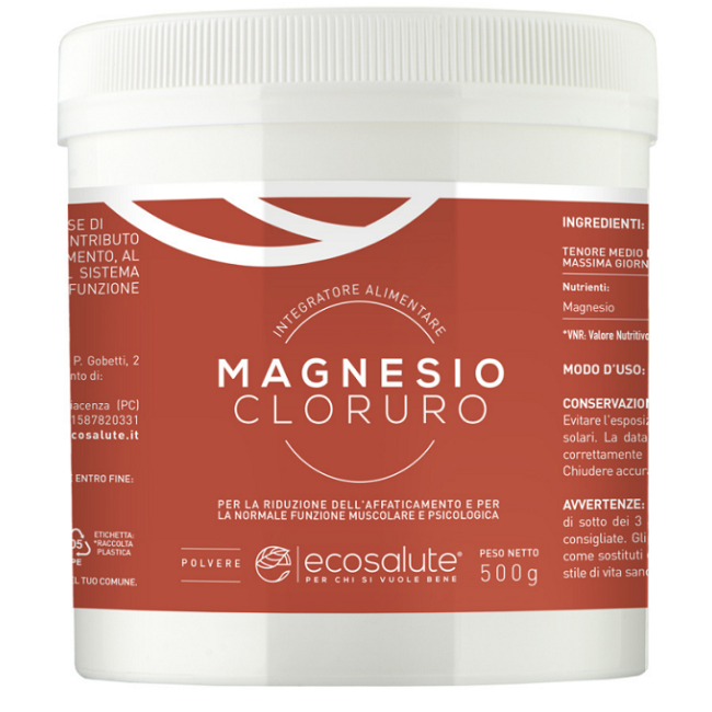 MAGNESIO CLORURO POLVERE 500 G MAGNESIO CLORURO POLVERE 500 G