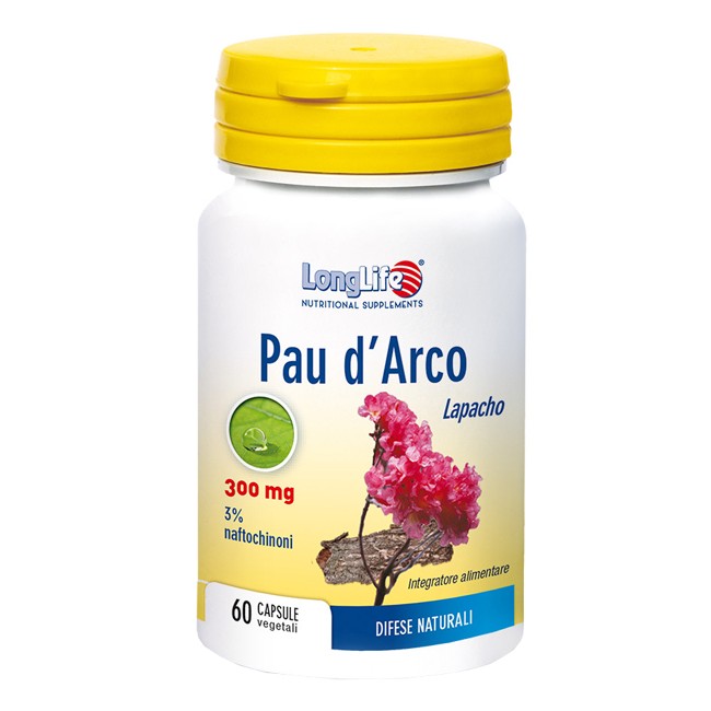 LONGLIFE PAU D'ARCO 60 CAPSULE VEGETALI LONGLIFE PAU D'ARCO 60 CAPSULE VEGETALI