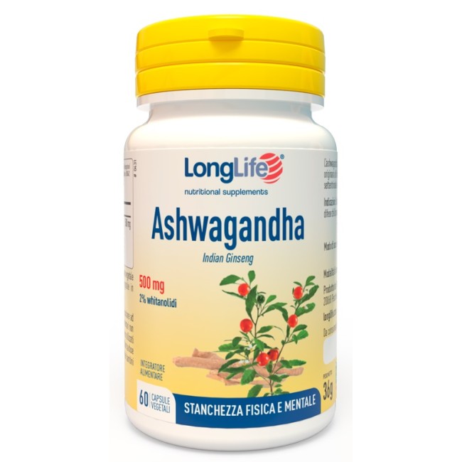 LONGLIFE ASHWAGANDHA 60 CAPSULE 500 MG LONGLIFE ASHWAGANDHA 60 CAPSULE 500 MG