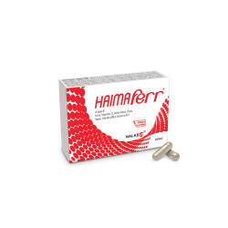 Confezione da 30 capsule di Haimaferr Integratore Di Ferro Minerali E Vitamine Per Stanchezza e Affaticamento.
