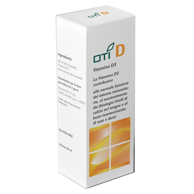 Confezione da 50 Ml di Oti D integratore di vitamina D3 Confezione da 50 Ml di Oti D integratore di vitamina D3