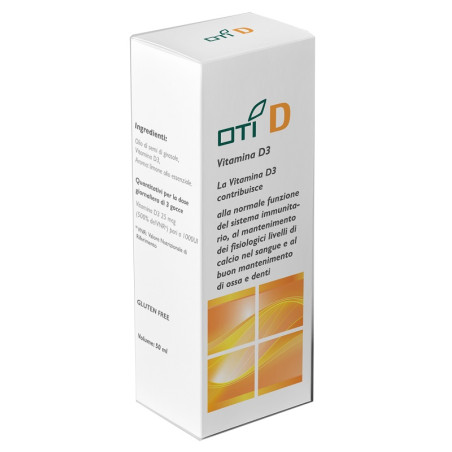 Confezione da 50 Ml di Oti D integratore di vitamina D3 Confezione da 50 Ml di Oti D integratore di vitamina D3