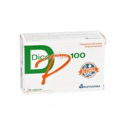 Confezione da 60 capsule di Dicoplus 100, integratore per colesterolo e perdita di peso.