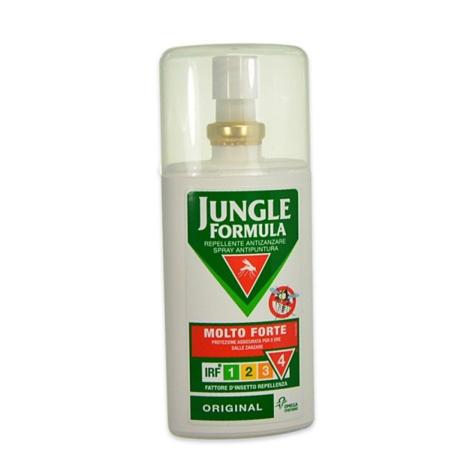 Confezione da 75 Ml di Jungle Formula molto forte spray antizanzare. Confezione da 75 Ml di Jungle Formula molto forte spray antizanzare.