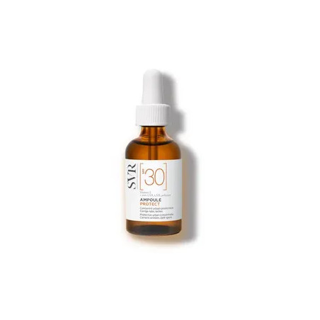 Flacone da 30 ml di Svr Ampoule Siero Antietà Per Rughe E Macchie Con Protezione Solare Da Città SPF 30. Flacone da 30 ml di Svr Ampoule Siero Antietà Per Rughe E Macchie Con Protezione Solare Da Città SPF 30.