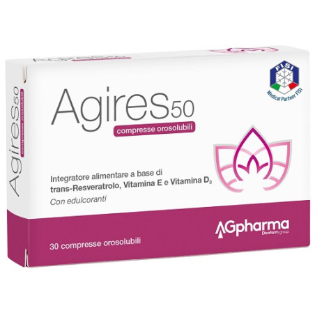 AGIRES 50 30 COMPRESSE OROSOLUBILI SCATOLA 5,4 G AGIRES 50 30 COMPRESSE OROSOLUBILI SCATOLA 5,4 G