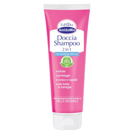 Tuba da 200 ml di Euphidra Amidomio Doccia Shampoo 2 in 1