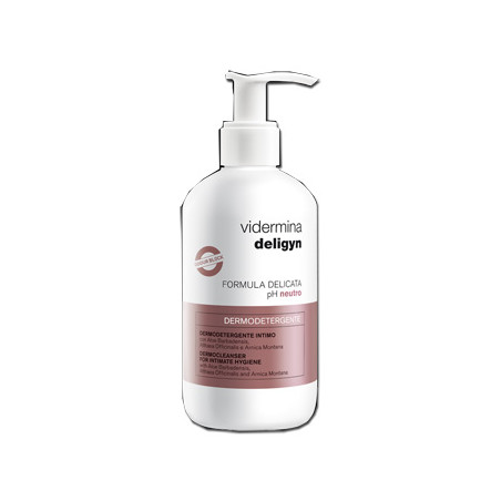 Flacone da 300 ml di Vidermina Deligyn Detergente Quotidiano Per Rossore Bruciore Prurito Intimo.