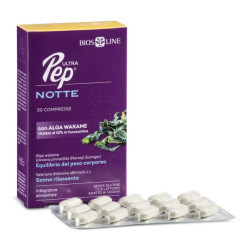 Confezione da 30 compresse di Bios Line Ultra Pep Notte Integratore Per L'Equilibrio Del Peso Corporeo.