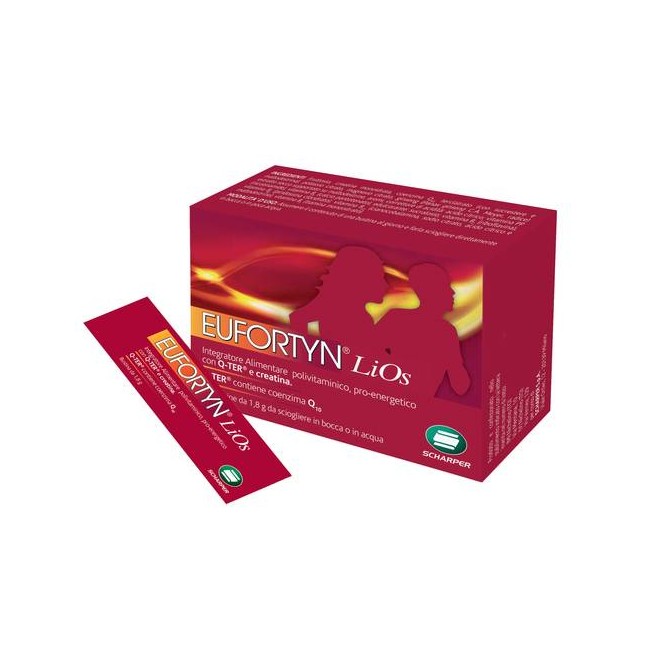 Confezione da 10 bustine orosolubili di Eufortyn integratore tonico energetico. Confezione da 10 bustine orosolubili di Eufortyn integratore tonico energetico.