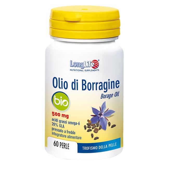 LONGLIFE OLIO BORRAGINE BIO 60 PERLE LONGLIFE OLIO BORRAGINE BIO 60 PERLE