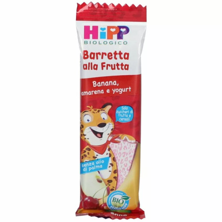 HIPP BIO BARRETTA ALLA FRUTTA BANANA/AMARENA/YOGURT 23 G HIPP BIO BARRETTA ALLA FRUTTA BANANA/AMARENA/YOGURT 23 G