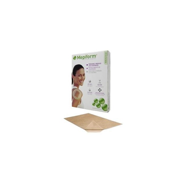 MEDICAZIONE MEPIFORM ATRAUMATICA PER CICATRICI E CHELOIDI NON STERILE 5X7,5CM 5 PEZZI MEDICAZIONE MEPIFORM ATRAUMATICA PER CICATRICI E CHELOIDI NON STERILE 5X7,5CM 5 PEZZI