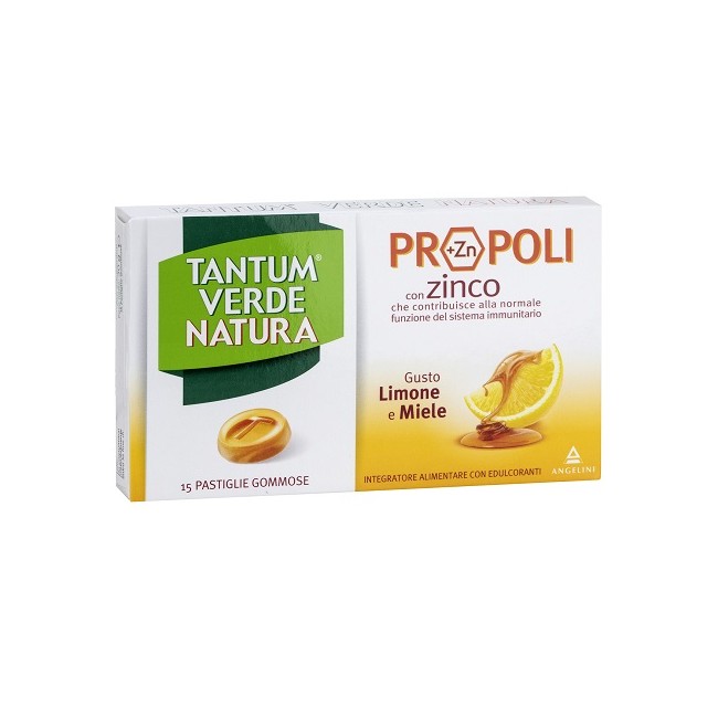 TANTUM VERDE NATURA 15 PASTIGLIE GOMMOSE LIMONE & MIELE TANTUM VERDE NATURA 15 PASTIGLIE GOMMOSE LIMONE & MIELE