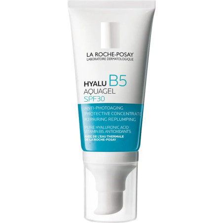Tubo da 50 ml di La Roche Posay Hyalu B5 Aquagel trattamento idratante antirughe. Tubo da 50 ml di La Roche Posay Hyalu B5 Aquagel trattamento idratante antirughe.