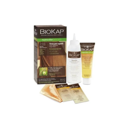 BIOKAP NUTRICOLOR DELICATO RAPID 7,33 BIONDO GRANO 135 ML