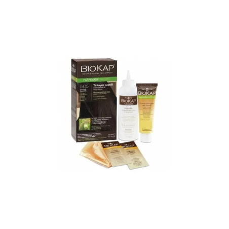 BIOKAP NUTRICOLOR DELICATO RAPID 5,05 CASTANO NOCCIOLA TINTA TUBO+FLACONE 135 ML BIOSLINE BIOKAP NUTRICOLOR DELICATO RAPID 5,05 CASTANO NOCCIOLA TINTA TUBO+FLACONE 135 ML BIOSLINE