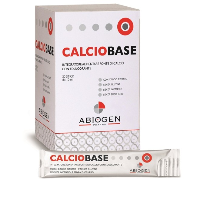 Confezione da 30 bustine liquide di Calciobase integratore di calcio per ossa forti Confezione da 30 bustine liquide di Calciobase integratore di calcio per ossa forti
